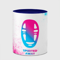 Кружка 3D Spirited Away neon gradient style, цвет: 3D-белый + синий — фото 2