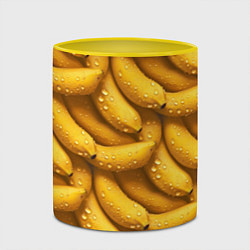 Кружка 3D Сочная текстура из бананов, цвет: 3D-белый + желтый — фото 2