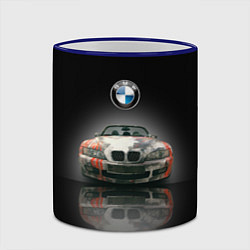 Кружка 3D Немецкий люксовый кабриолет BMW Z4, цвет: 3D-синий кант — фото 2