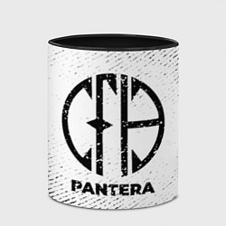 Кружка 3D Pantera с потертостями на светлом фоне, цвет: 3D-белый + черный — фото 2