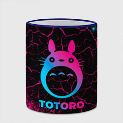 Кружка 3D Totoro - neon gradient, цвет: 3D-синий кант — фото 2