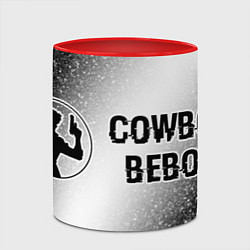 Кружка 3D Cowboy Bebop glitch на светлом фоне: надпись и сим, цвет: 3D-белый + красный — фото 2
