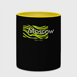 Кружка 3D Moscow since 1147, цвет: 3D-белый + желтый — фото 2