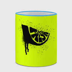 Кружка 3D Fresh lime, цвет: 3D-небесно-голубой кант — фото 2
