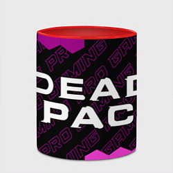 Кружка 3D Dead Space pro gaming: надпись и символ, цвет: 3D-белый + красный — фото 2