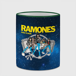 Кружка 3D Ramones Road to ruin, цвет: 3D-зеленый кант — фото 2
