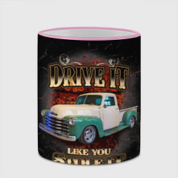 Кружка 3D Пикап Chevrolet Thriftmaster, цвет: 3D-розовый кант — фото 2