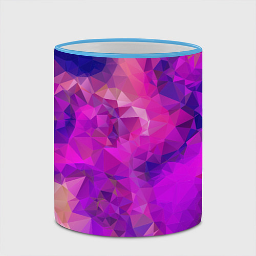 Кружка цветная Пурпурный стиль / 3D-Небесно-голубой кант – фото 2