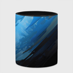 Кружка 3D Black blue style, цвет: 3D-белый + черный — фото 2
