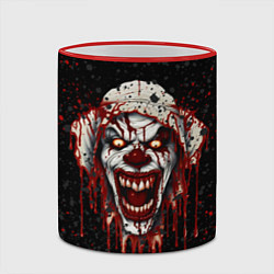 Кружка 3D Bloody clown, цвет: 3D-красный кант — фото 2