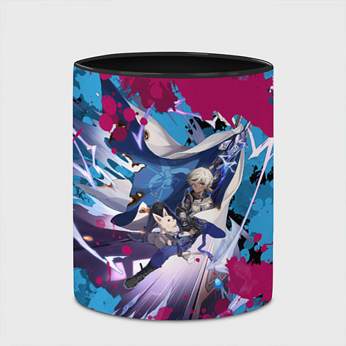 Кружка цветная Арлан / 3D-Белый + черный – фото 2