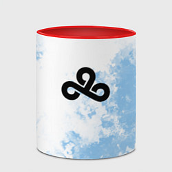 Кружка 3D Cloud9 Облачный, цвет: 3D-белый + красный — фото 2