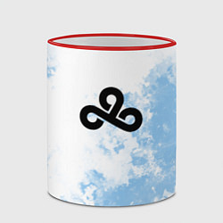 Кружка 3D Cloud9 Облачный, цвет: 3D-красный кант — фото 2