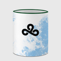 Кружка 3D Cloud9 Облачный, цвет: 3D-зеленый кант — фото 2