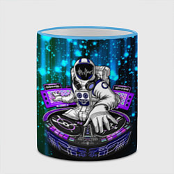 Кружка 3D Space DJ - neon starfall, цвет: 3D-небесно-голубой кант — фото 2