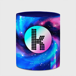 Кружка 3D The Killers неоновый космос, цвет: 3D-белый + синий — фото 2
