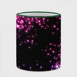 Кружка 3D Неоновые звезды - neon, цвет: 3D-зеленый кант — фото 2