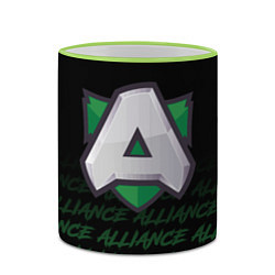 Кружка 3D Alliance art, цвет: 3D-светло-зеленый кант — фото 2