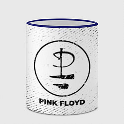 Кружка 3D Pink Floyd с потертостями на светлом фоне, цвет: 3D-синий кант — фото 2