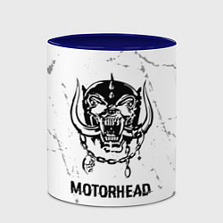 Кружка 3D Motorhead glitch на светлом фоне, цвет: 3D-белый + синий — фото 2