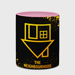 Кружка 3D The Neighbourhood - gold gradient, цвет: 3D-белый + розовый — фото 2