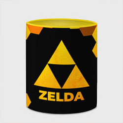 Кружка 3D Zelda - gold gradient, цвет: 3D-белый + желтый — фото 2