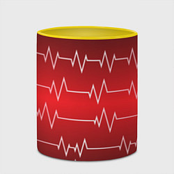 Кружка 3D Pulse, цвет: 3D-белый + желтый — фото 2