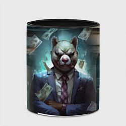 Кружка 3D Payday 3 bear, цвет: 3D-белый + черный — фото 2