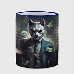 Кружка 3D Pay day 3 cat, цвет: 3D-синий кант — фото 2