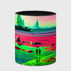 Кружка 3D Кислотный мир, цвет: 3D-белый + черный — фото 2