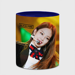 Кружка 3D Blackpink Jennie Kim, цвет: 3D-белый + синий — фото 2