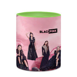 Кружка 3D Blackpink poster, цвет: 3D-белый + светло-зеленый — фото 2