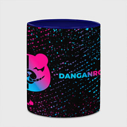 Кружка 3D Danganronpa - neon gradient: надпись и символ, цвет: 3D-белый + синий — фото 2