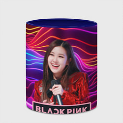 Кружка 3D Blackpink Rose, цвет: 3D-белый + синий — фото 2