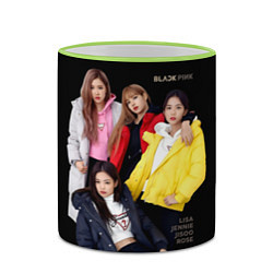 Кружка 3D Blackpink Bright jackets, цвет: 3D-светло-зеленый кант — фото 2