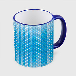 Кружка 3D Blue vibe, цвет: 3D-синий кант