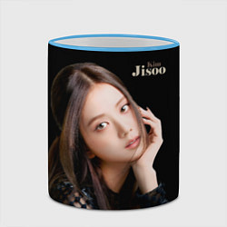 Кружка 3D Blackpink Cute Jisoo Kim, цвет: 3D-небесно-голубой кант — фото 2