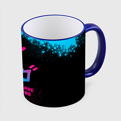 Кружка 3D JoJo Bizarre Adventure - neon gradient, цвет: 3D-синий кант