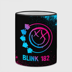 Кружка 3D Blink 182 - neon gradient, цвет: 3D-черный кант — фото 2