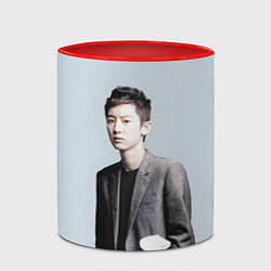 Кружка 3D Chanyeol, цвет: 3D-белый + красный — фото 2