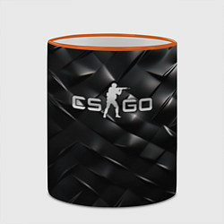 Кружка 3D CS GO black chrome, цвет: 3D-оранжевый кант — фото 2