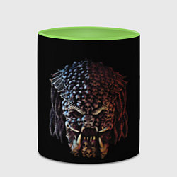 Кружка 3D Predator - skull, цвет: 3D-белый + светло-зеленый — фото 2