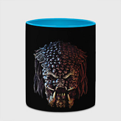 Кружка 3D Predator - skull, цвет: 3D-белый + небесно-голубой — фото 2