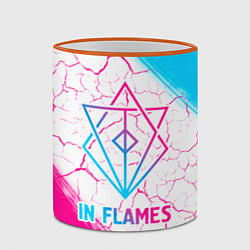 Кружка 3D In Flames neon gradient style, цвет: 3D-оранжевый кант — фото 2