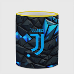 Кружка 3D Blue logo Juventus, цвет: 3D-желтый кант — фото 2