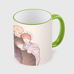 Кружка 3D Стрей Кидс аниме, цвет: 3D-светло-зеленый кант