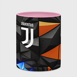 Кружка 3D Juventus orange black style, цвет: 3D-белый + розовый — фото 2