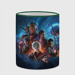 Кружка 3D Baldurs gate 3, цвет: 3D-зеленый кант — фото 2
