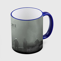 Кружка 3D Skibisi toilet Camera men, цвет: 3D-синий кант