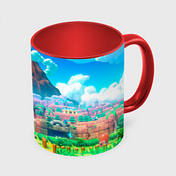 Кружка 3D Маленький Линк, цвет: 3D-белый + красный